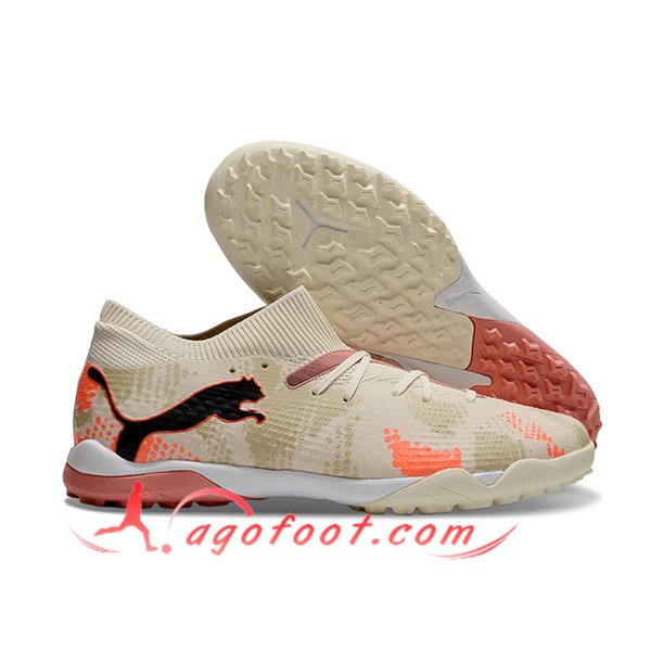 PUMA Chaussures de Foot FUTURE 7 ULTIMATE TF Beige/Orange