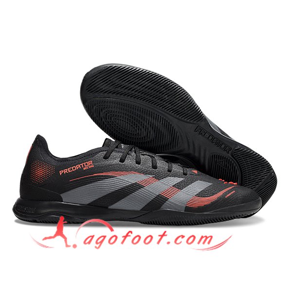 Adidas Chaussures de Foot PREDATOR 25 ELITE IC BOOTS Noir/Blanc/Rouge