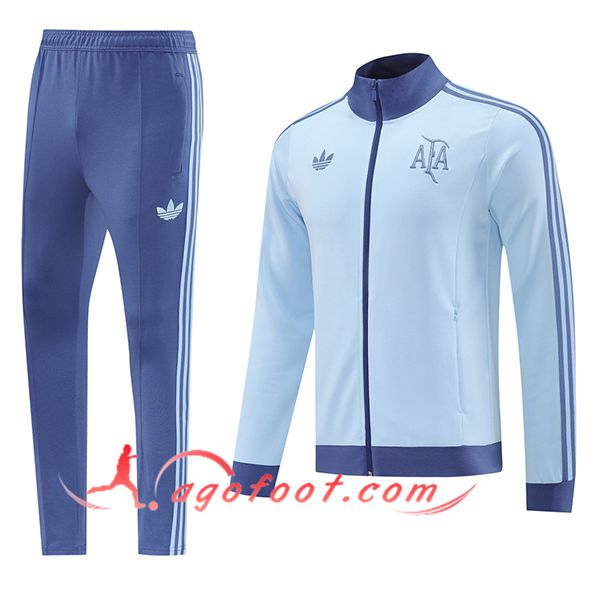 Ensemble Survetement de Foot Veste Argentine Bleu Clair 2025/2026