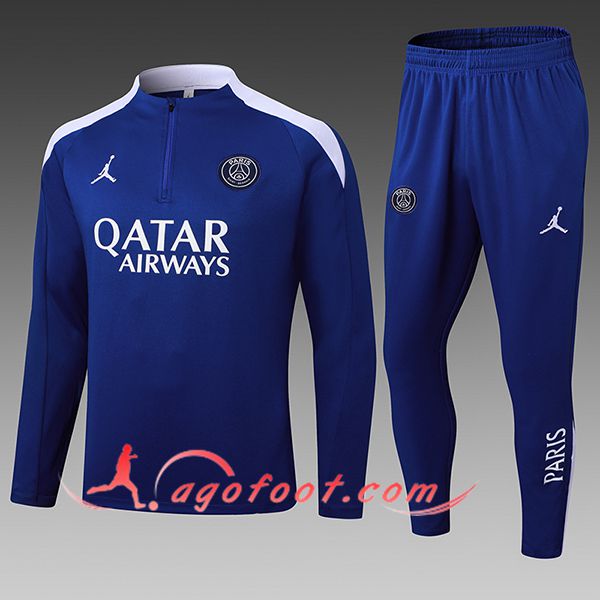 Ensemble Survetement de Foot PSG Enfant Bleu/Blanc 2025/2026