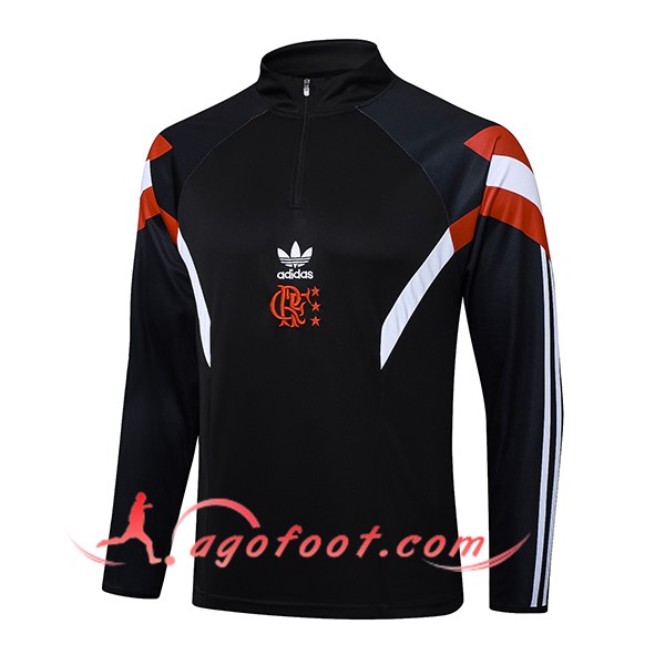 Sweatshirt Training Flamenco Noir/Blanc/Rouge 2025/2026
