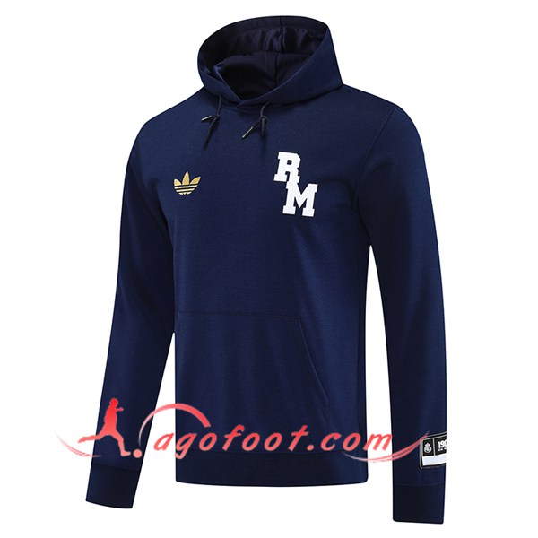 Sweatshirt Training Capuche Real Madrid Bleu Royal 2025/2026
