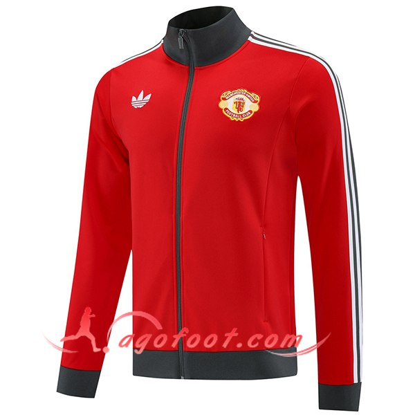 Veste Foot Manchester United Rouge/Gris 2025/2026