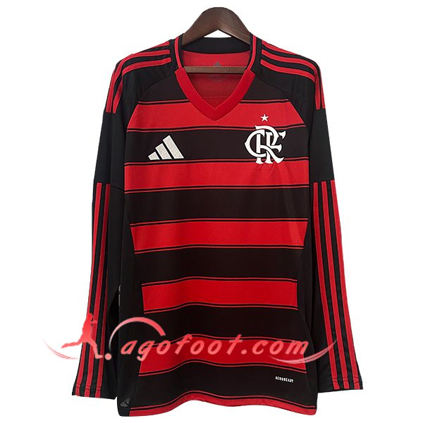 Nouveau Maillot de Foot Flamengo Domicile Manches Longues 2025/2026