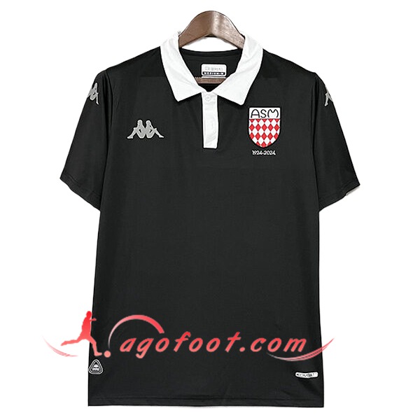 Nouveau Maillot de Foot AS Monaco 100th Anniversary Noir 2025/2026