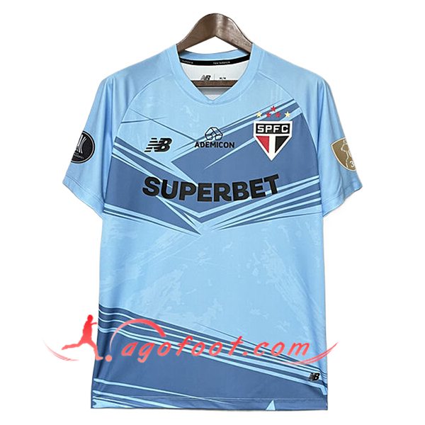 Nouveau Maillot de Foot Sao Paulo Gardien De But Bleu 2025/2026