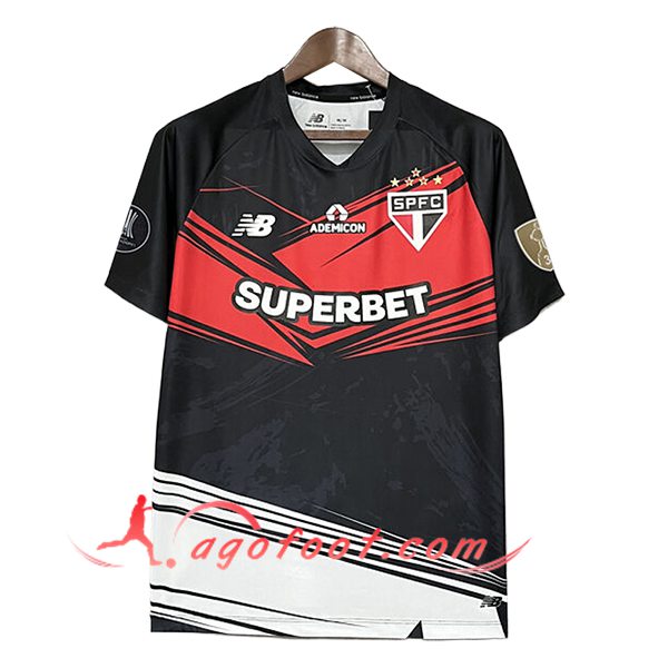Nouveau Maillot de Foot Sao Paulo Gardien De But Rouge/Noir 2025/2026