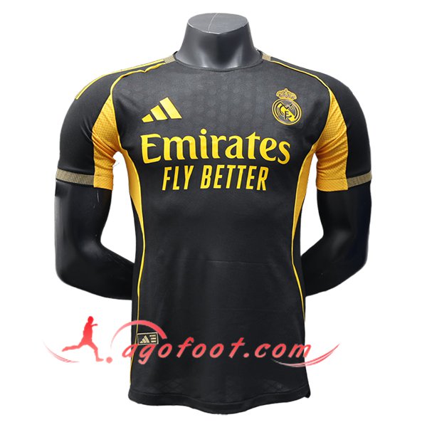 Maillot de Foot Real Madrid Special Edition Noir/Jaune 2025/2026