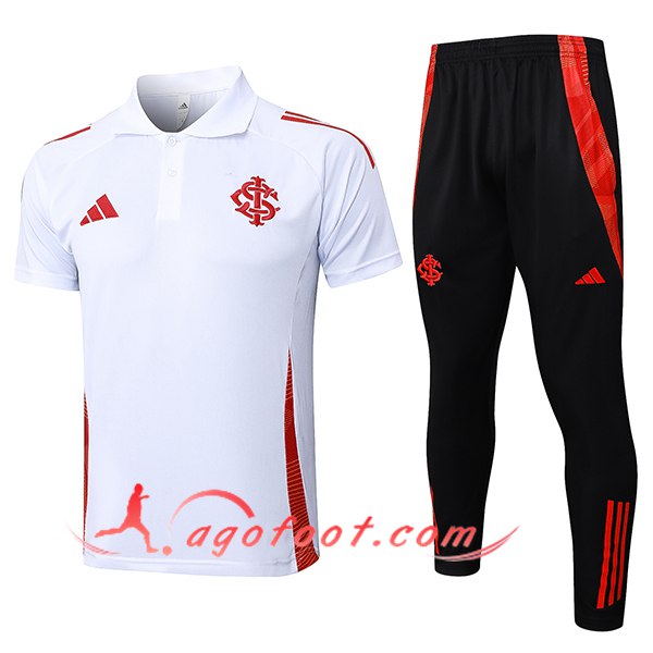 Ensemble Polo Foot Internacional Blanc/Rouge 2025/2026