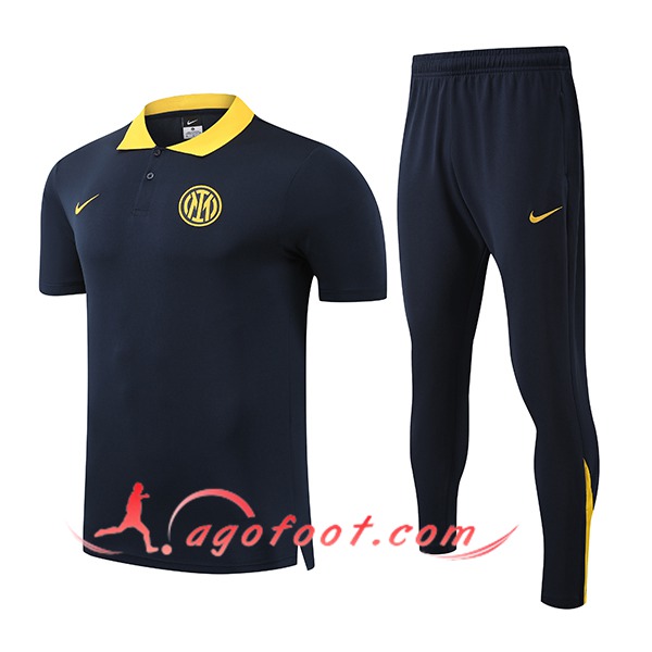 Ensemble Polo Foot Inter Milan Noir/Jaune 2025/2026