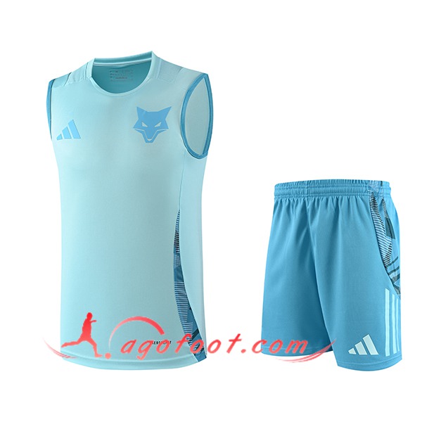 Ensemble Training Debardeur Cruzeiro Bleu Clair 2025/2026