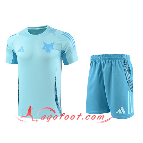 Ensemble Training T-Shirts Cruzeiro Bleu Clair 2025/2026