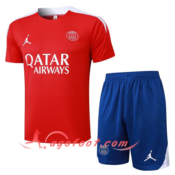 Ensemble Training T-Shirts PSG Rouge 2025/2026