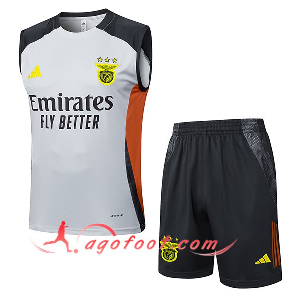 Ensemble Training Debardeur S.L.Benfica Gris/Noir/Orange 2025/2026