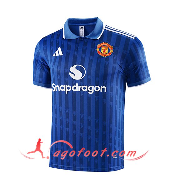 Polo Foot Manchester United Bleu 2025/2026