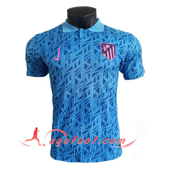 Polo Foot Atletico Madrid Bleu Clair 2025/2026