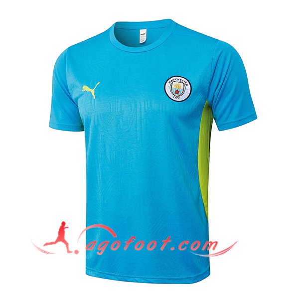 Training T-Shirts Manchester City Bleu/Vert 2025/2026