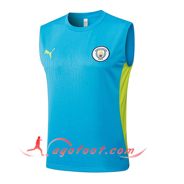Training Debardeur Manchester City Bleu/Vert 2025/2026
