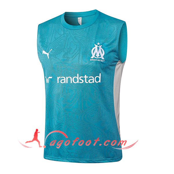 Training Debardeur Marseille Bleu/Blanc 2025/2026