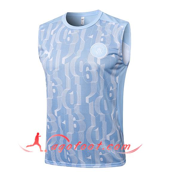 Training Debardeur Manchester City Bleu/Blanc 2025/2026