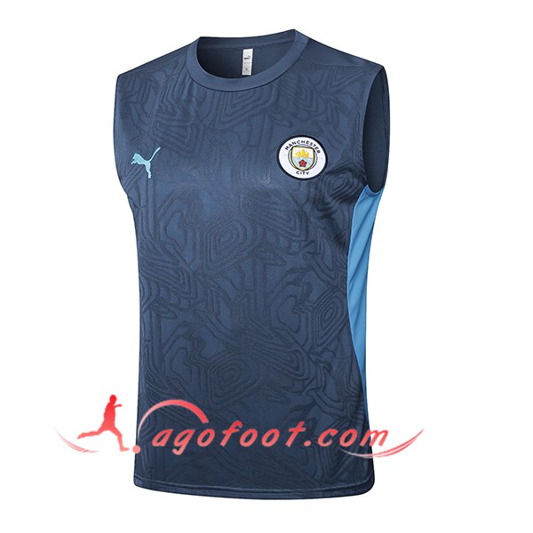 Training Debardeur Manchester City Gris/Bleu 2025/2026