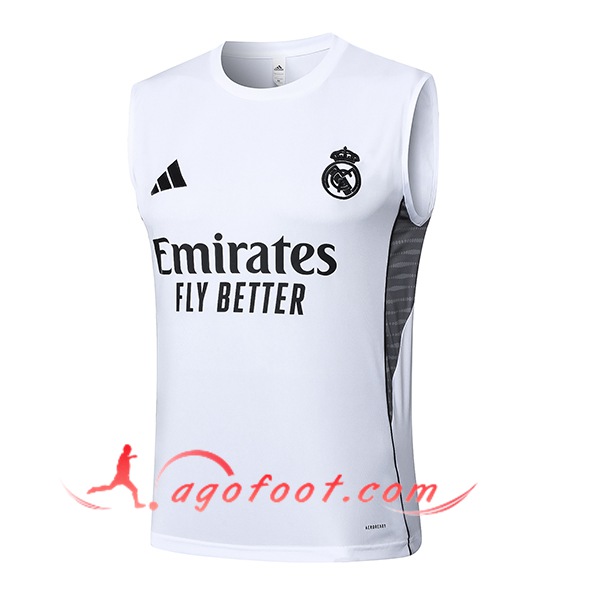 Training Debardeur Real Madrid Blanc/Noir 2025/2026