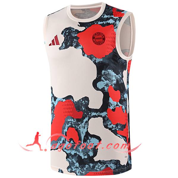 Training Debardeur Bayern Munich Beige/Rouge/Bleu 2025/2026