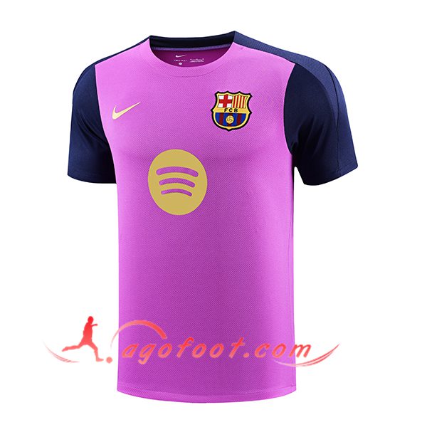 Training T-Shirts FC Barcelone Pourpre 2025/2026
