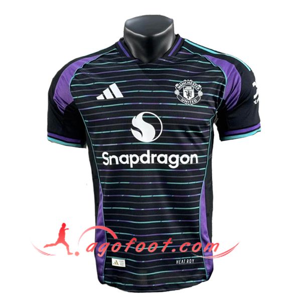 Training T-Shirts Manchester United Noir/Pourpre/Vert 2025/2026