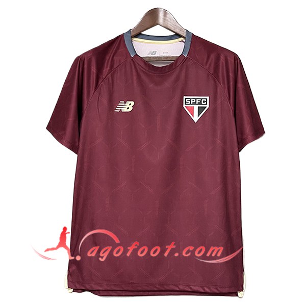 Training T-Shirts Sao Paulo FC Rouge 2025/2026