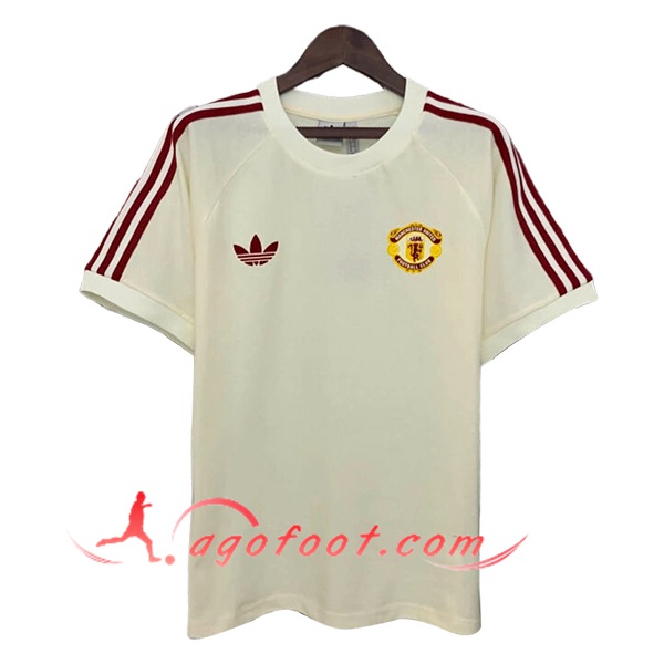 Training T-Shirts Manchester United Beige/Rouge 2025/2026