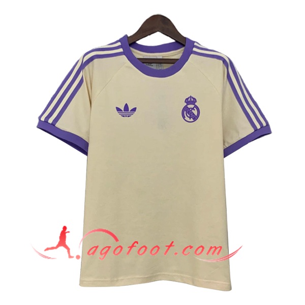 Training T-Shirts Real Madrid Beige/Pourpre 2025/2026