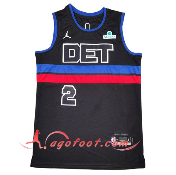 Maillot Detroit Pistons (CUNNINGHAM #2) 2025/26 Noir