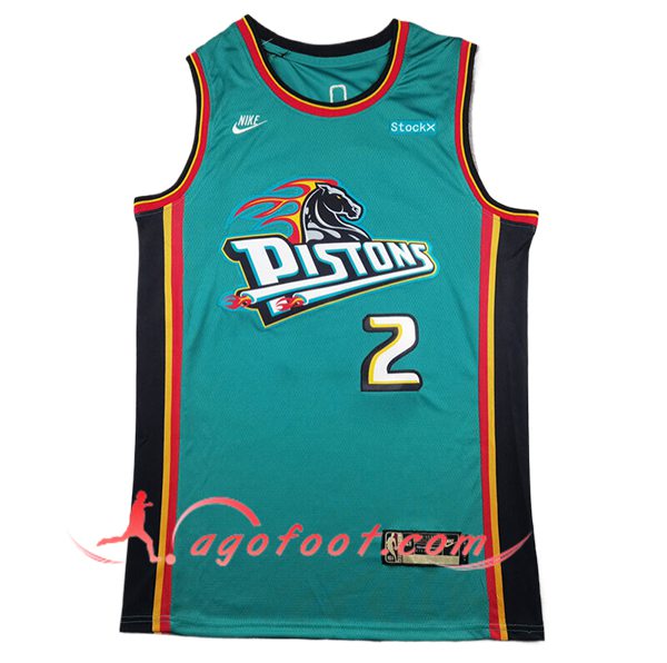 Maillot Detroit Pistons (CUNNINGHAM #2) 2025/26 Vert/Noir