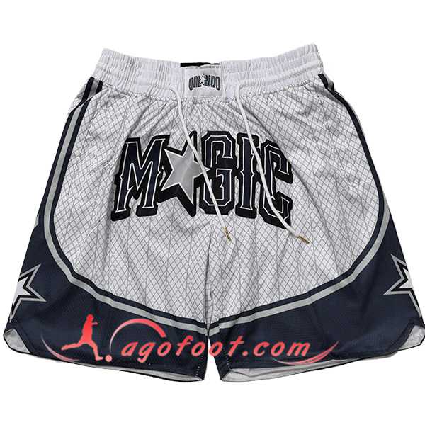 Shorts NBA Orlando Magic 2025/26 Blanc/Noir
