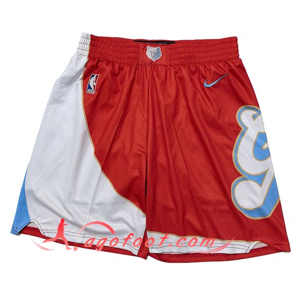 Shorts NBA Memphis Grizzlies 2025/26 Rouge/Blanc/Bleu