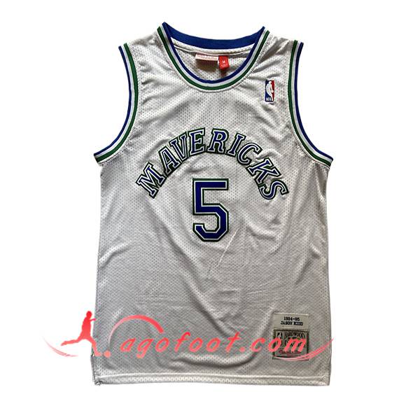 Maillot Dallas Maverickss (KIDD #5) 2025/26 Blanc/Bleu