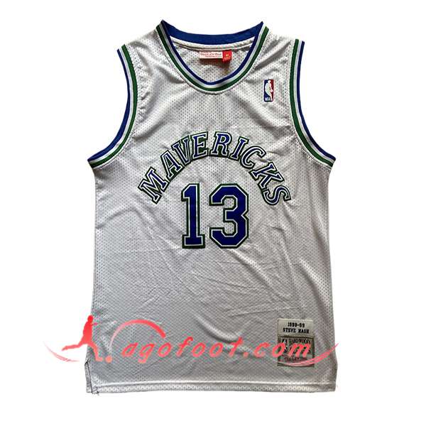 Maillot Dallas Maverickss (NASH #13) 2025/26 Blanc/Bleu