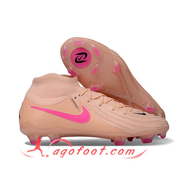 Nike Chaussures de Foot Phantom Luna Elite NU FG Rose