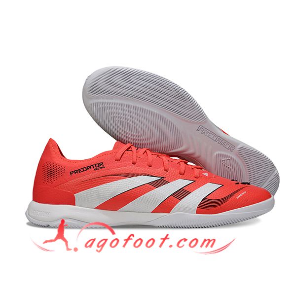 Adidas Chaussures de Foot PREDATOR 25 ELITE IC BOOTS Orange/Blanc