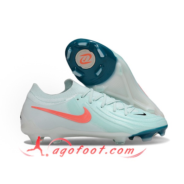 Nike Chaussures de Foot Phantom Luna Elite NU FG Vert/Blanc/Orange