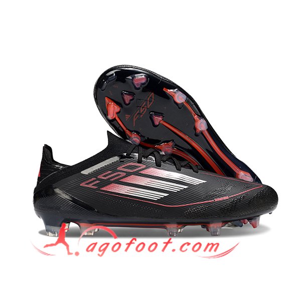 Adidas Chaussures de Foot F50 Elite FG Noir/Rouge/Blanc