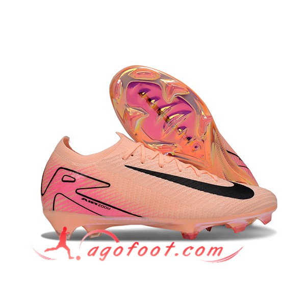 Nike Chaussures de Foot AIR Zoom Mercurial Vapor 16 Elite XXV FG Rose/Noir