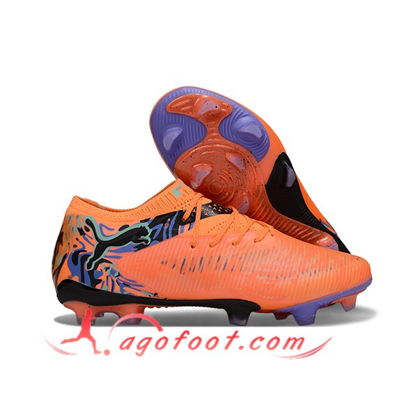 PUMA Chaussures de Foot FUTURE 8 ULTIMATE FG/AG Orange/Noir