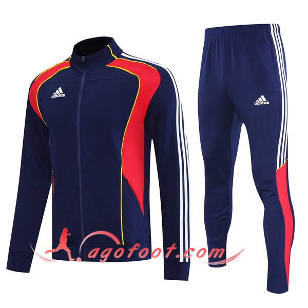 Ensemble Survetement de Foot Veste Adidas Bleu Royal 2025/2026