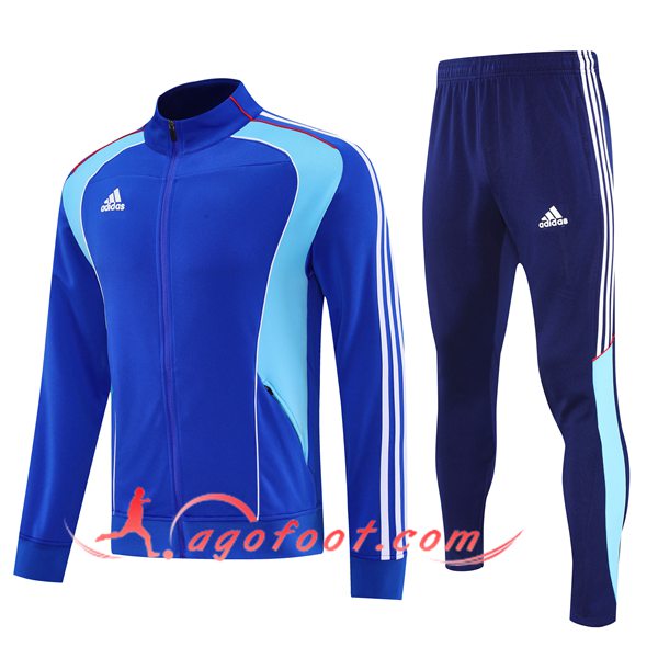 Ensemble Survetement de Foot Veste Adidas Bleu 2025/2026