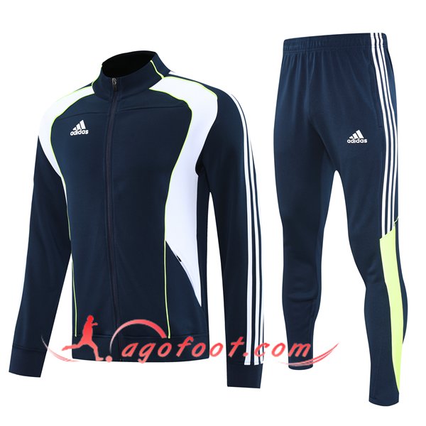 Ensemble Survetement de Foot Veste Adidas Bleu Foncé 2025/2026