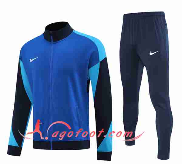 Ensemble Survetement de Foot Veste Nike Bleu 2025/2026