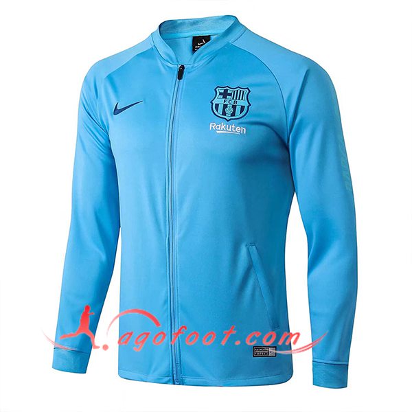 Veste Foot FC Barcelone Bleu Clair 2025/2026