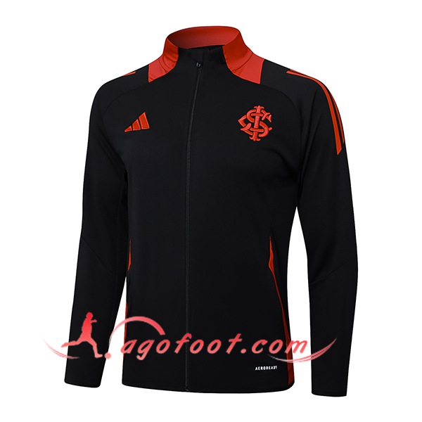 Veste Foot SC Internacional Noir/Rouge 2025/2026